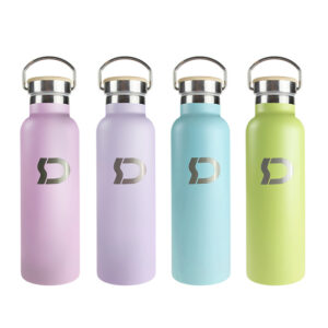 Variedad de colores de la botella reutilizable y sostenible Domus de la marca Didex.