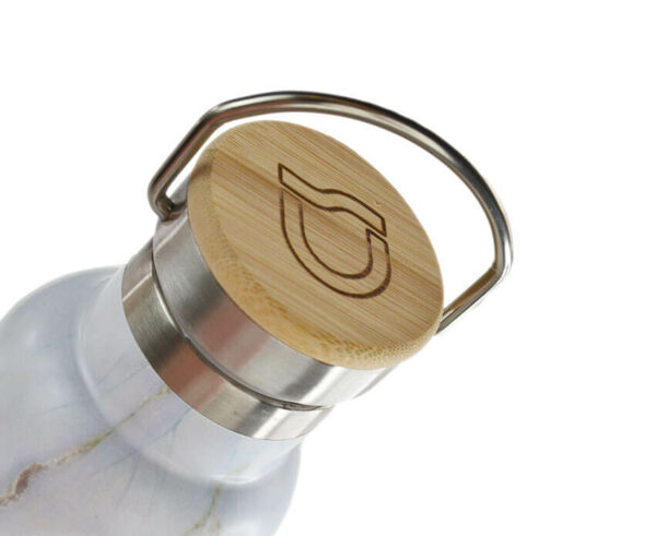Tampón de seguridad antigoteo de rosca de bambú y goma de silicona de la botella Domus de la marca Didex.